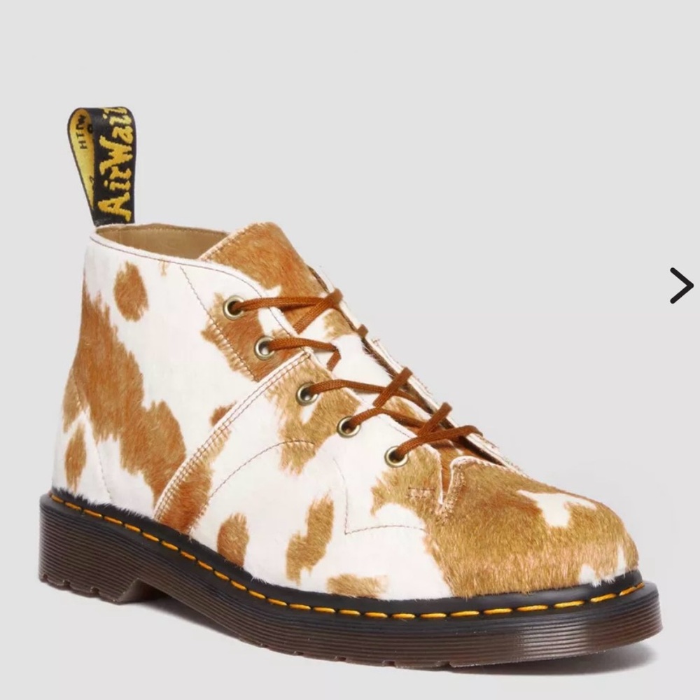 Dr. Martens Church Hair-On Cow Print Monkey Boots
